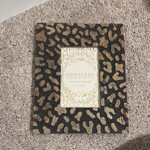 Francesca's Collections Black and Brown Leopard Photo Frame